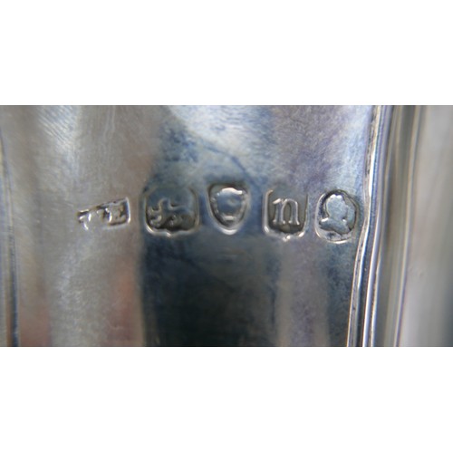 63 - A George IV silver baluster form vase, with flared rim and armorial engraving, William Eaton, London... 