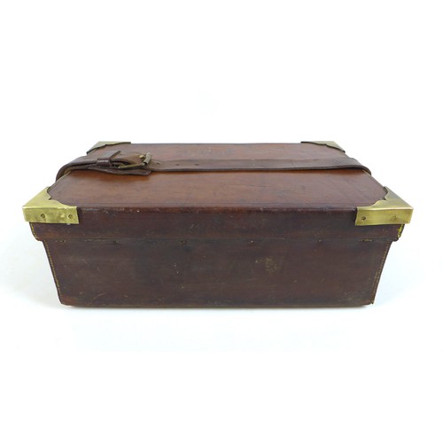 111 - A tan leather cartridge case by W. W. Greener, Gun Rifle and Ammunition Maker, Birmingham and London... 