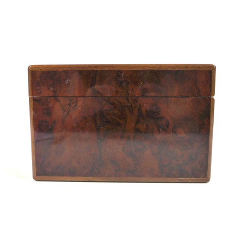 107 - A good quality Dunhill burr wood cigar humidor, with key, 35 by 23 by 15cm high.