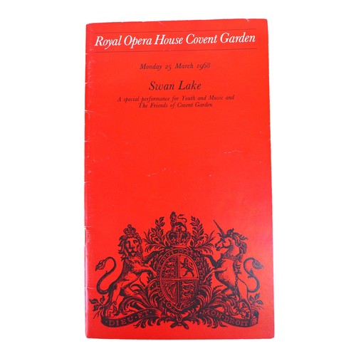 93 - A signed Royal Opera House programme, for the 25th March 1968 production of 'Swan Lake', signed by M... 