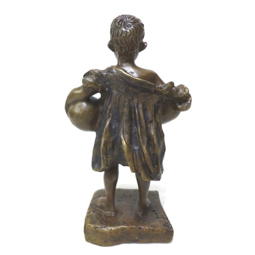 15 - Giuseppe Renda (Italian, 1859-1939): 'Girl with the balls' (Totonna con le palle), a bronze sculptur... 