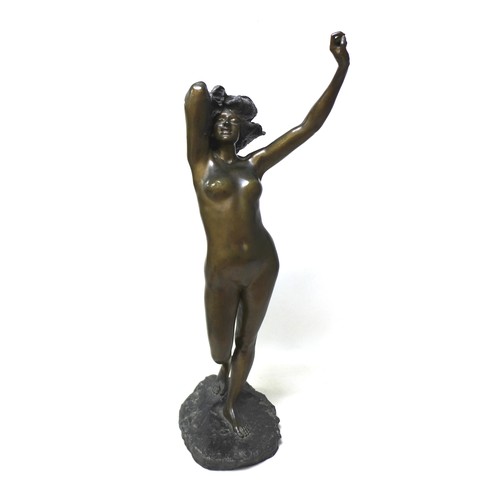 Giuseppe Renda (Italian, 1859-1939): 'Venus Yawning' (Venere che sbadiglio), circa 1898, a bronze sculpture, signed 'G. Renda', Bronze guarantee and Art Lagana foundry Napoli stamps, 83cm high.