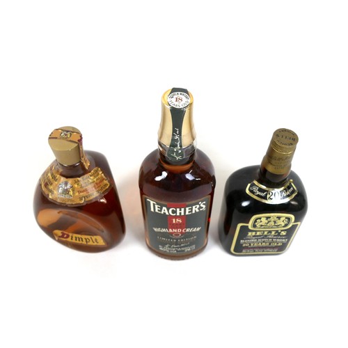 35 - Vintage Whisky: a group of six bottles of whisky, comprising a bottle of Bell's Royal Reserve Blende... 