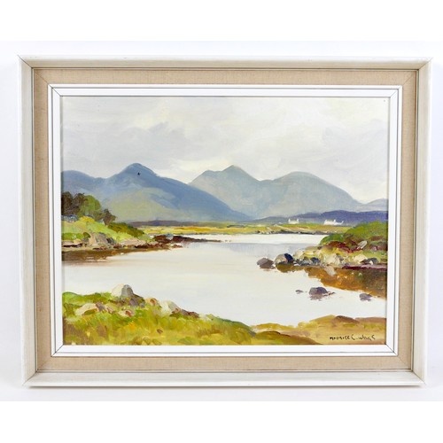 358 - Maurice Canning Wilks (Irish, 1910-1984): 'At Roundstone, Connemara', Irish landscape, signed lower ... 