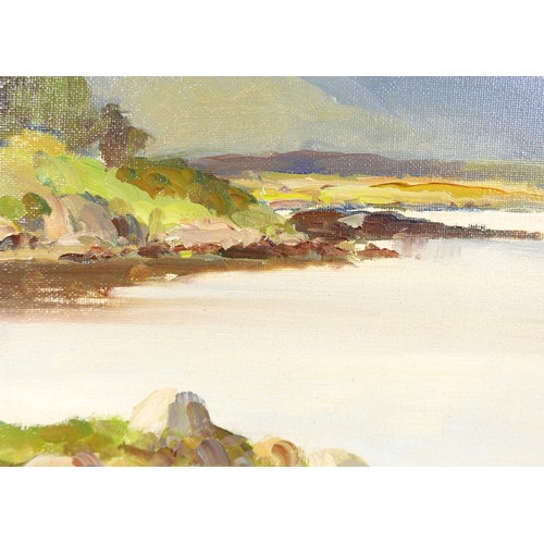 358 - Maurice Canning Wilks (Irish, 1910-1984): 'At Roundstone, Connemara', Irish landscape, signed lower ... 