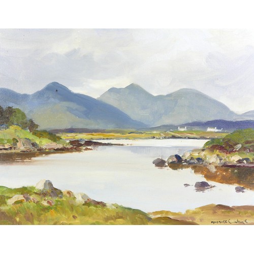 358 - Maurice Canning Wilks (Irish, 1910-1984): 'At Roundstone, Connemara', Irish landscape, signed lower ... 