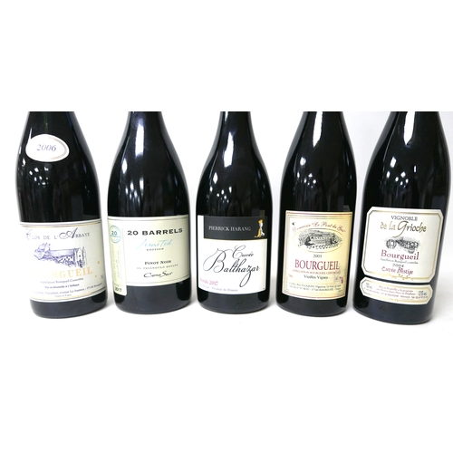 12A - Vintage Wine: five bottles of red wine, comprising a bottle of Domaine Le Pont du Gue Bourgueil, Vei... 