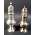 Two Edwardian and later sugar sifters, comprising an Edwardian sugar sifter, C H & Co Chester 1905, ... 
