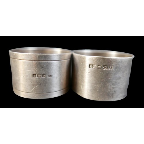 Silver napkin hot sale rings engraved