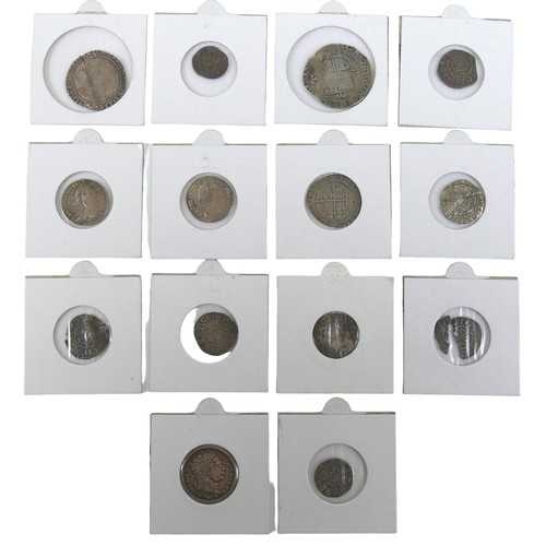 98 - A collection of fourteen early silver coins, dating from Richard l (The Lionheart) 1189-1199 silver ... 