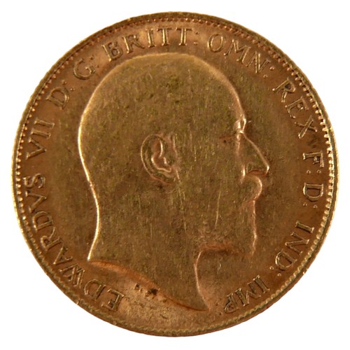 84 - An Edward VII gold half sovereign, 1909.