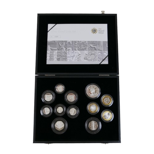 87 - A Royal Mint 2009 Silver Proof twelve coin set, no 1297, including a rare 2009 Kew Gardens 250th Ann... 