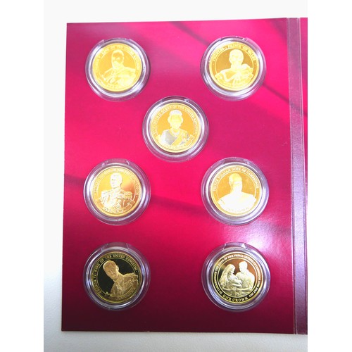 77 - A collection of 18 commemorative coins, featuring the royal family, comprising The House of Windsor ... 