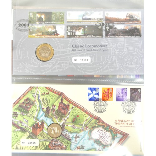 85 - A collection of twenty Royal Mail / Royal Mint Numismatic Philatelic Numismatic Covers, including a ... 