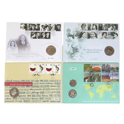 85 - A collection of twenty Royal Mail / Royal Mint Numismatic Philatelic Numismatic Covers, including a ... 