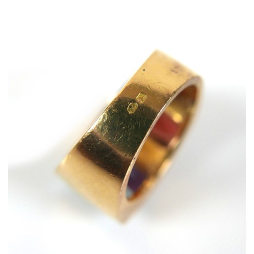 286 - A Portuguese 800 gold multi coloured stone ring, size N, 13.7g, together with a pair of matching, 25... 