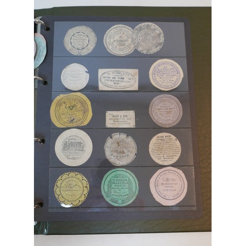 108 - A collection of 18th and 19th century watch and clock makers and repairers labels, including local o... 