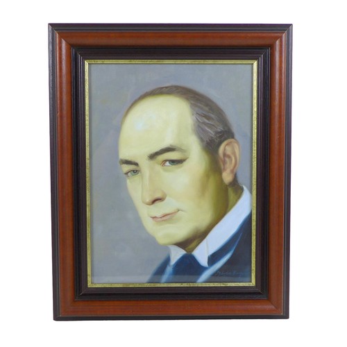 454 - Sylvia Berger: portrait of Edgar Wallace (crime writer contemporary to Agatha Christie) circa 1990s ... 