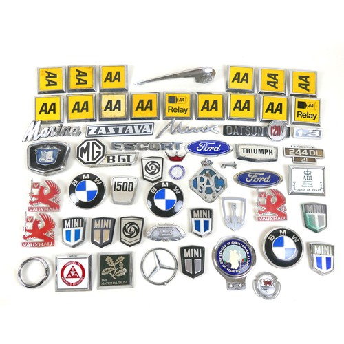 177 - Automobilia a collection of fifty assorted car badges