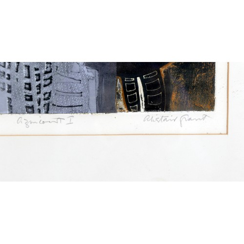 400 - Alistair Grant (British, 1925-1997): 'Azincourt I', mixed media, mounted, signed and titled in penci... 