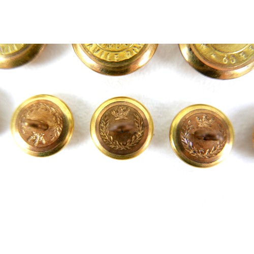 189 - Hunting Interest: Lord Lonsdale, a set of fourteen Quorn Hunt gilt brass buttons, late Victorian, co... 