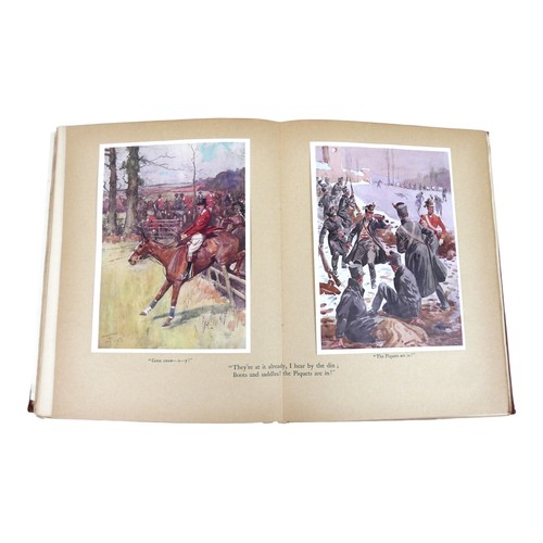 198 - Pink and Scarlet or Hunting as a school for Soldiering by Major E.A.H. Alderson, with illustrations ... 