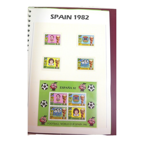 205 - A collection of sporting stamp albums  and ephemera, including three albums of first day covers, a 1... 