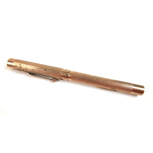 208 - A vintage 9ct yellow gold cased Swan fountain pen, 13cm long and 23.2 grams