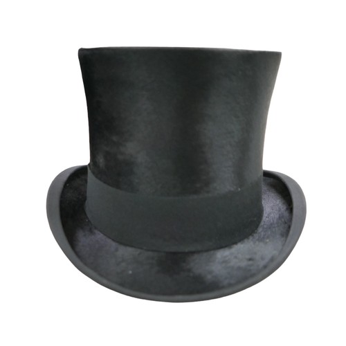 320 - A good early 1900s brushed silk top hat by A J White size approximately 7 1/4, internal measures 22 ... 