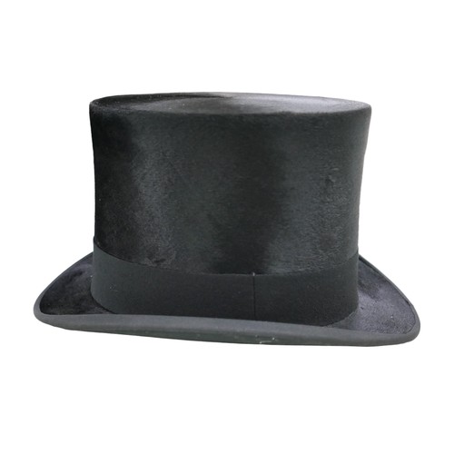 320 - A good early 1900s brushed silk top hat by A J White size approximately 7 1/4, internal measures 22 ... 