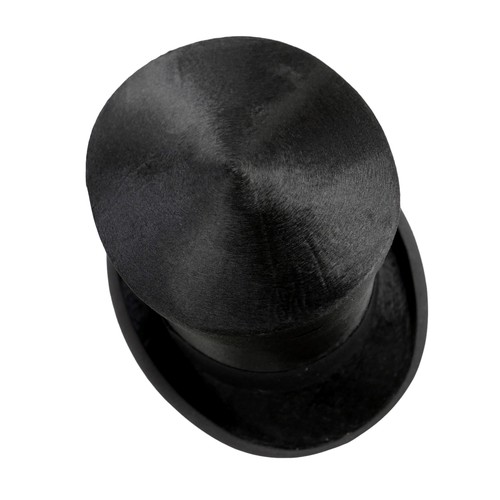 311 - A Lock & Co. brushed silk top hat, approximately size 6 7/8 internal 22 1/2 inches, together with a ... 