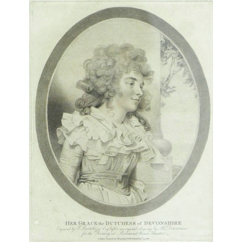 369 - A pair of Bartolozzi engravings Lady Duncannon and her Grace