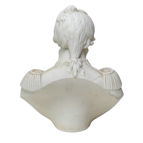 184 - A Copeland parian ware bust of Admiral Nelson (1758-1805), 25cm high.

Provenance: Privately owned, ... 