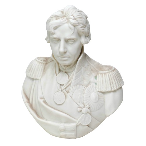 184 - A Copeland parian ware bust of Admiral Nelson (1758-1805), 25cm high.

Provenance: Privately owned, ... 