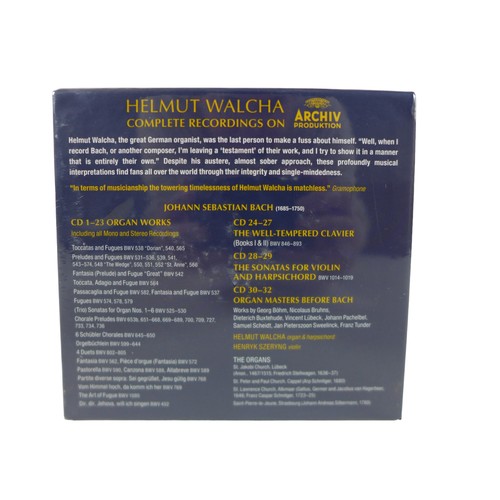 325 - Helmut Walcha: Complete recordings on Archiv Produktion, 32 CD boxset, sealed.