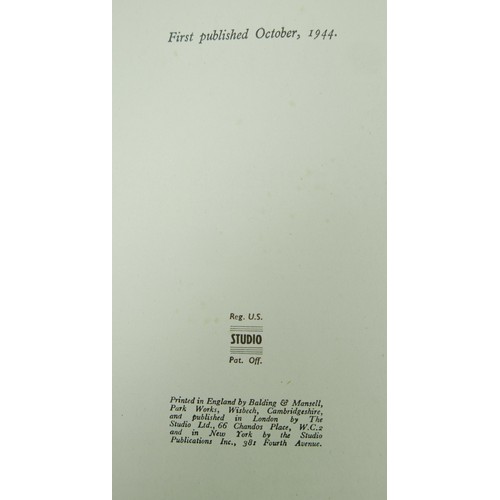 190 - Francis Marshall, London West, first edition (pub. The Studio, London, 1944) 8to, cloth bound, inclu... 