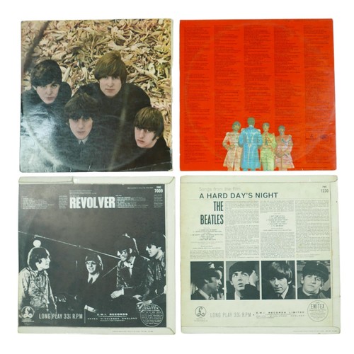 327 - Four 1960s Beatles vinyl LPs, comprising Sgt. Pepper's Lonely Hearts Club Band, PMC 7027,  side 1 XE... 