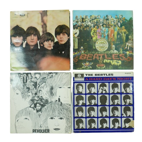 327 - Four 1960s Beatles vinyl LPs, comprising Sgt. Pepper's Lonely Hearts Club Band, PMC 7027,  side 1 XE... 