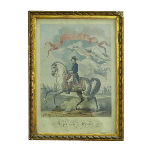 358 - After Carle Vernet (French, 1758-1836): 'Campagnes D'Italie Napoleon le Grand' hand coloured print e... 