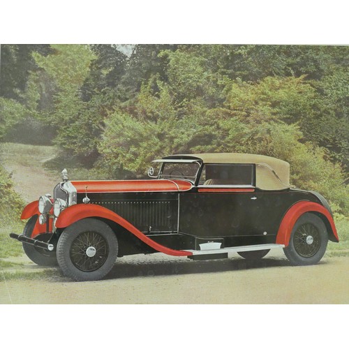 394 - Sixteen black and white prints of early 20th century classic cars, predominantly of Rolls Royces, la... 