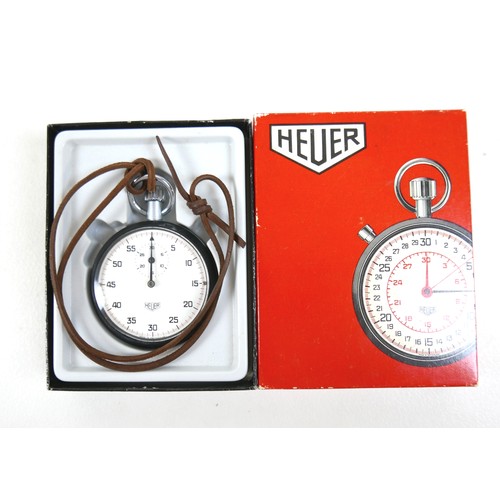 156 - A group of collectables, including a vintage Heuer stopwatch, boxed, two hip flasks, several lighter... 