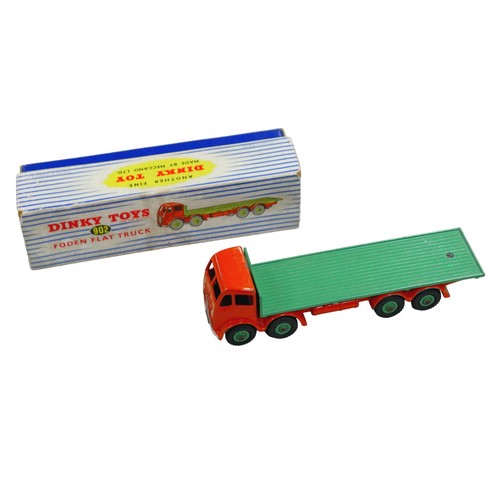 266 - A collection of mid 20th century and later toys, including a Dinky toys 902 Foden flat truck, with o... 