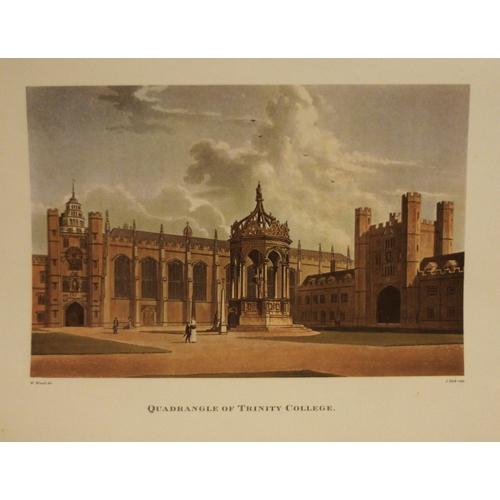 388 - A large collection of 19th century engravings relating to the Cambridge colleges and city, including... 