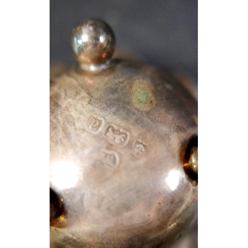 44 - A collection of assorted silver, including an Edwardian vesta case, rubbed hallmarks, a 19th century... 