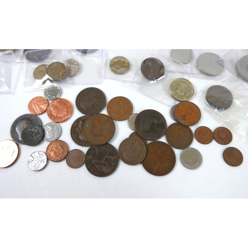 73 - A small collection of coins, including Britain's Royal Lineage, various copper, brass and some cupro... 