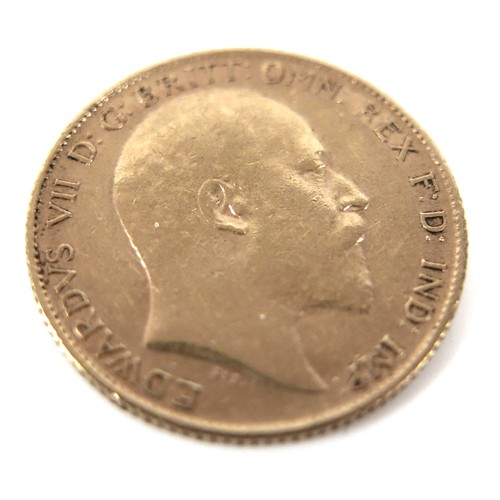 82 - An Edward VII gold half sovereign, 1909.