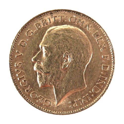 83 - An Edward VII gold half sovereign, 1911.