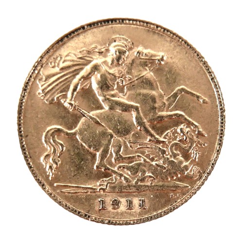 83 - An Edward VII gold half sovereign, 1911.