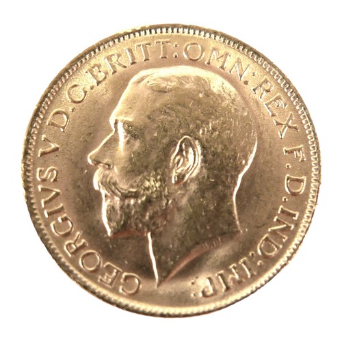 101 - A George V gold sovereign, 1911.