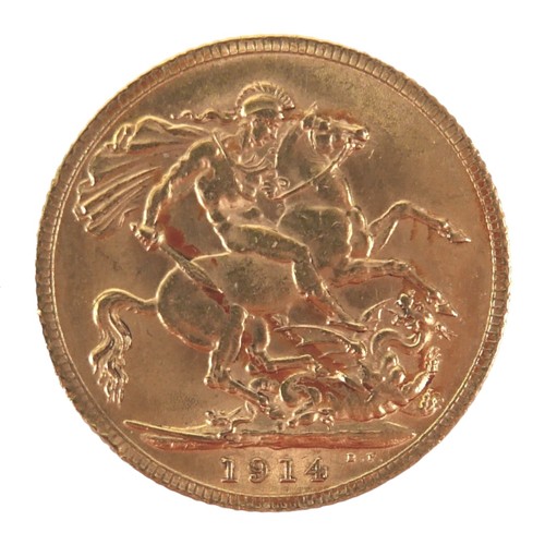 103 - A George V gold sovereign, 1914.